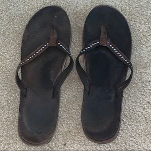 Rhinestone Rainbow Flip-flops